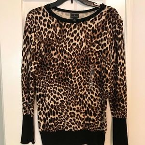 Cheetah print long sleeve shirt